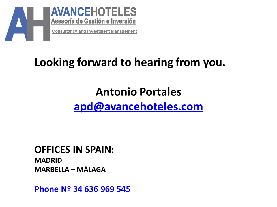 Avance Hoteles, madrid, barcelona, españa, europa, avance, hotel, hoteles, hotelero, gestión, inversión, asesoria